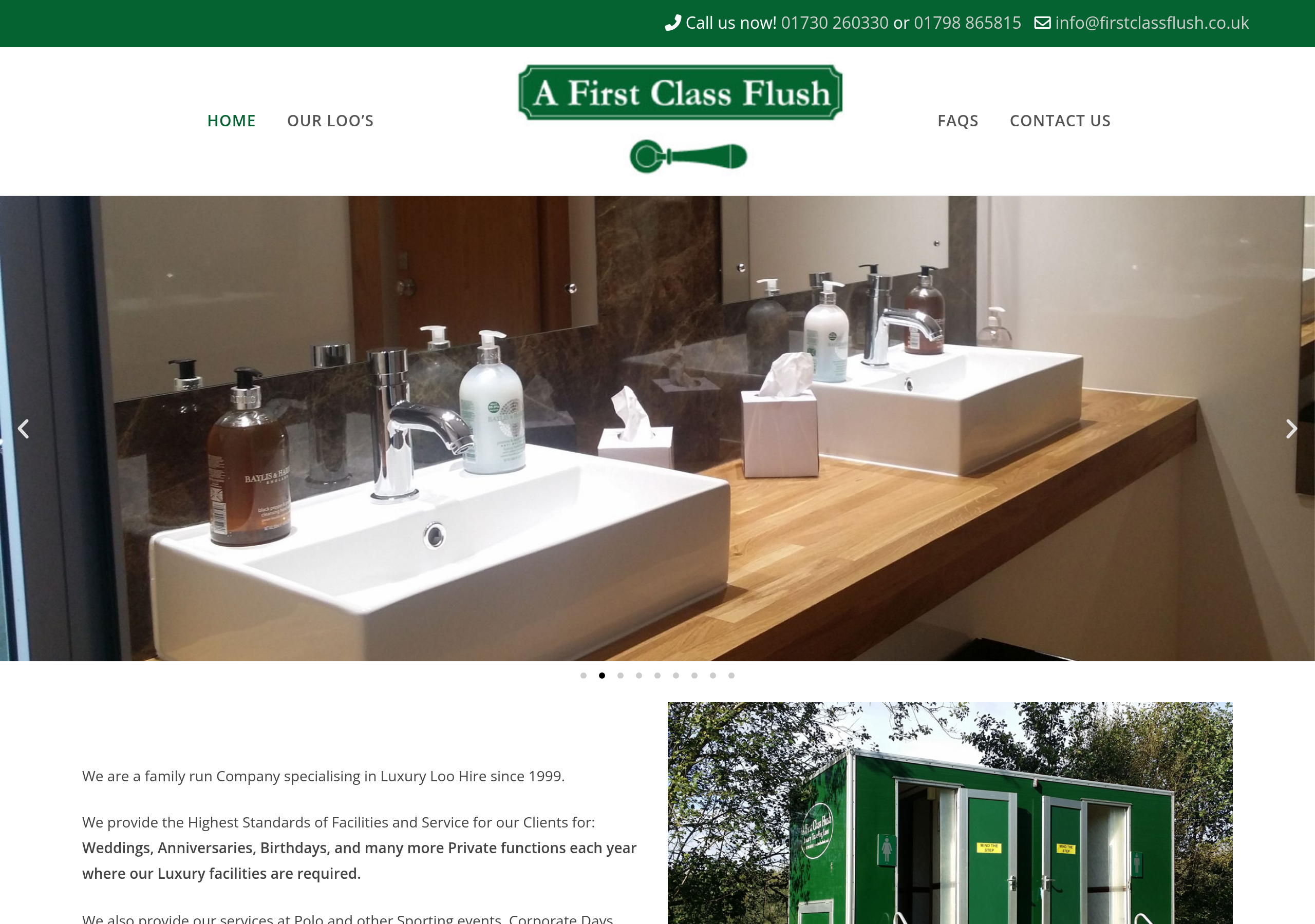 A First Class Flush Logo