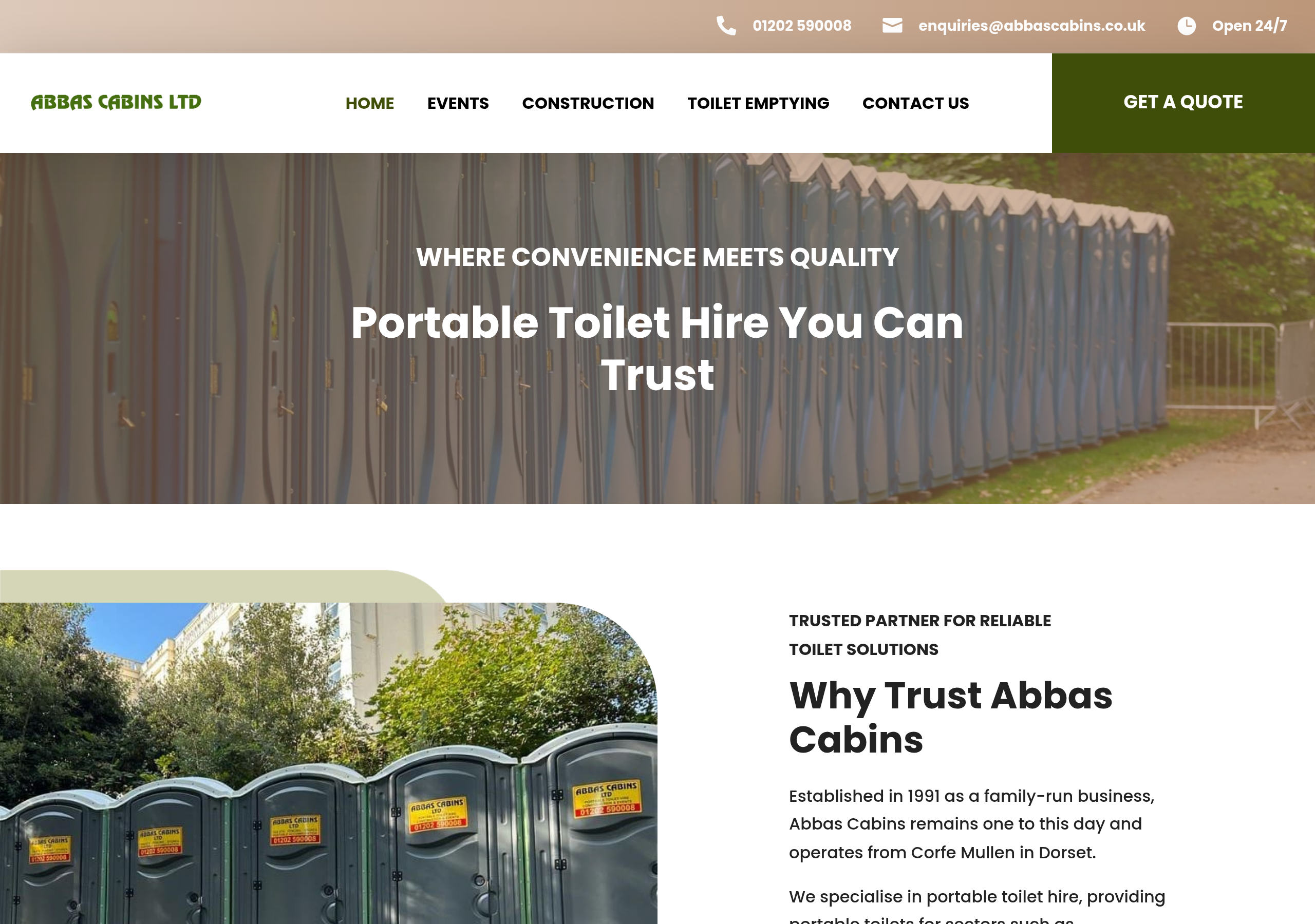 Abbas Cabins Logo