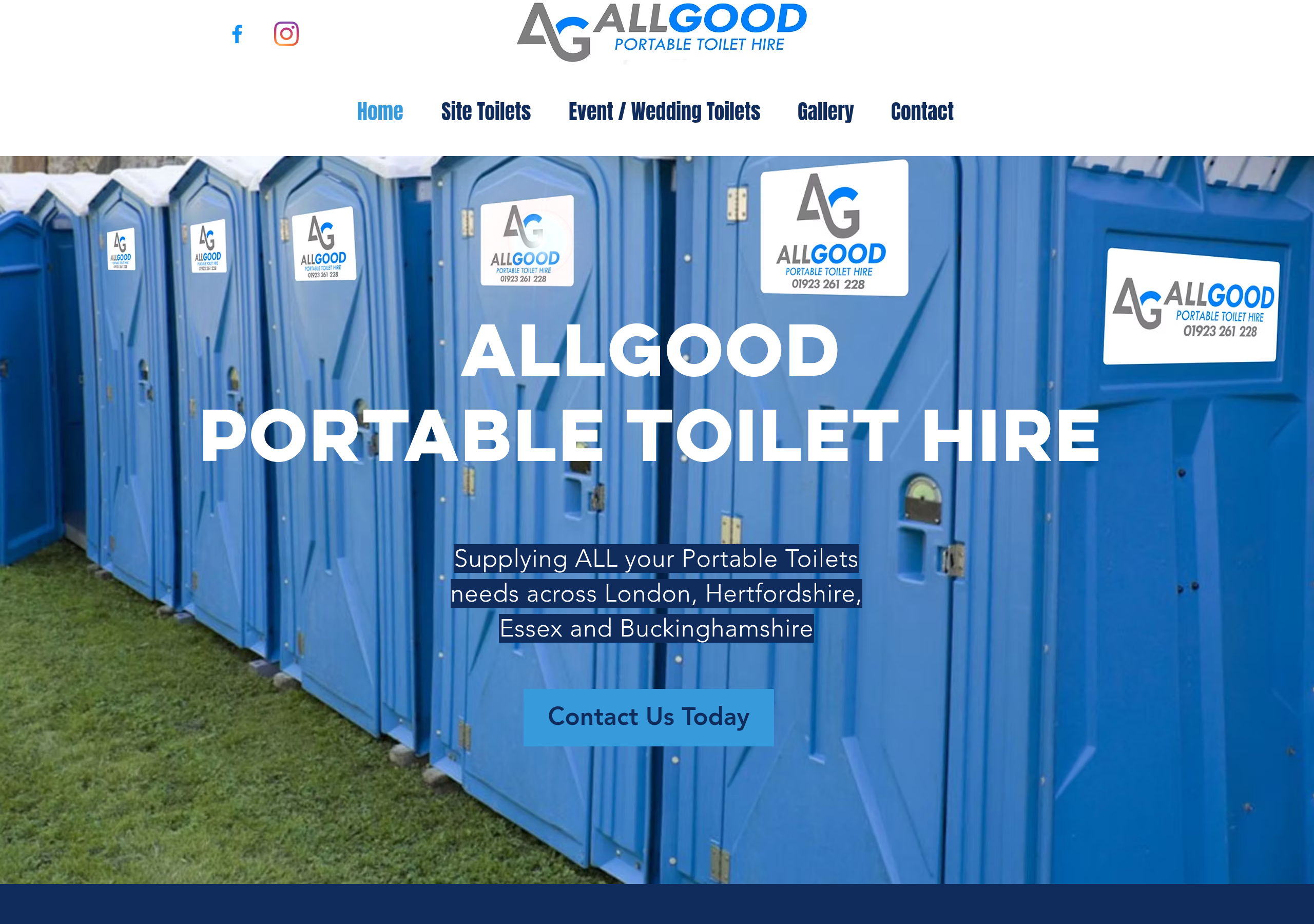 Allgood Toilet Hire Logo