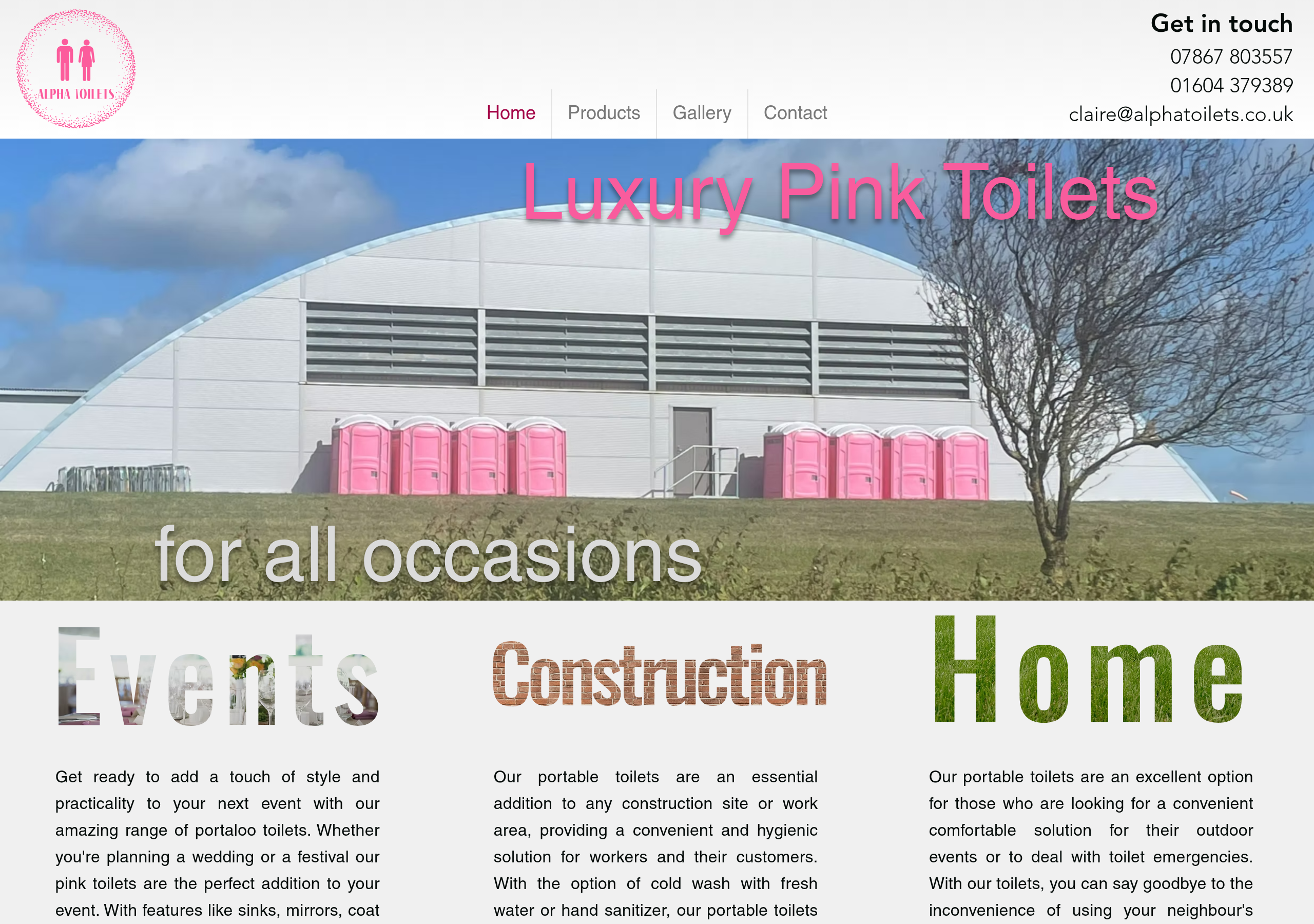 Alpha Toilets Logo