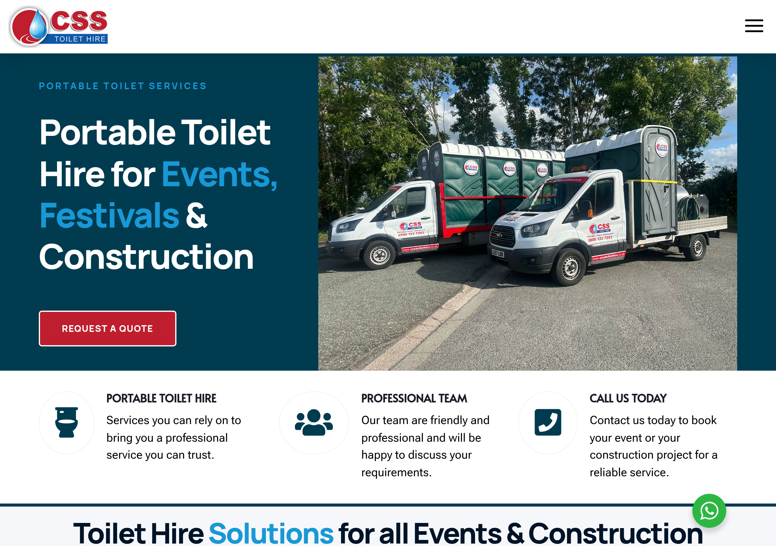 CSS Toilet Hire Logo