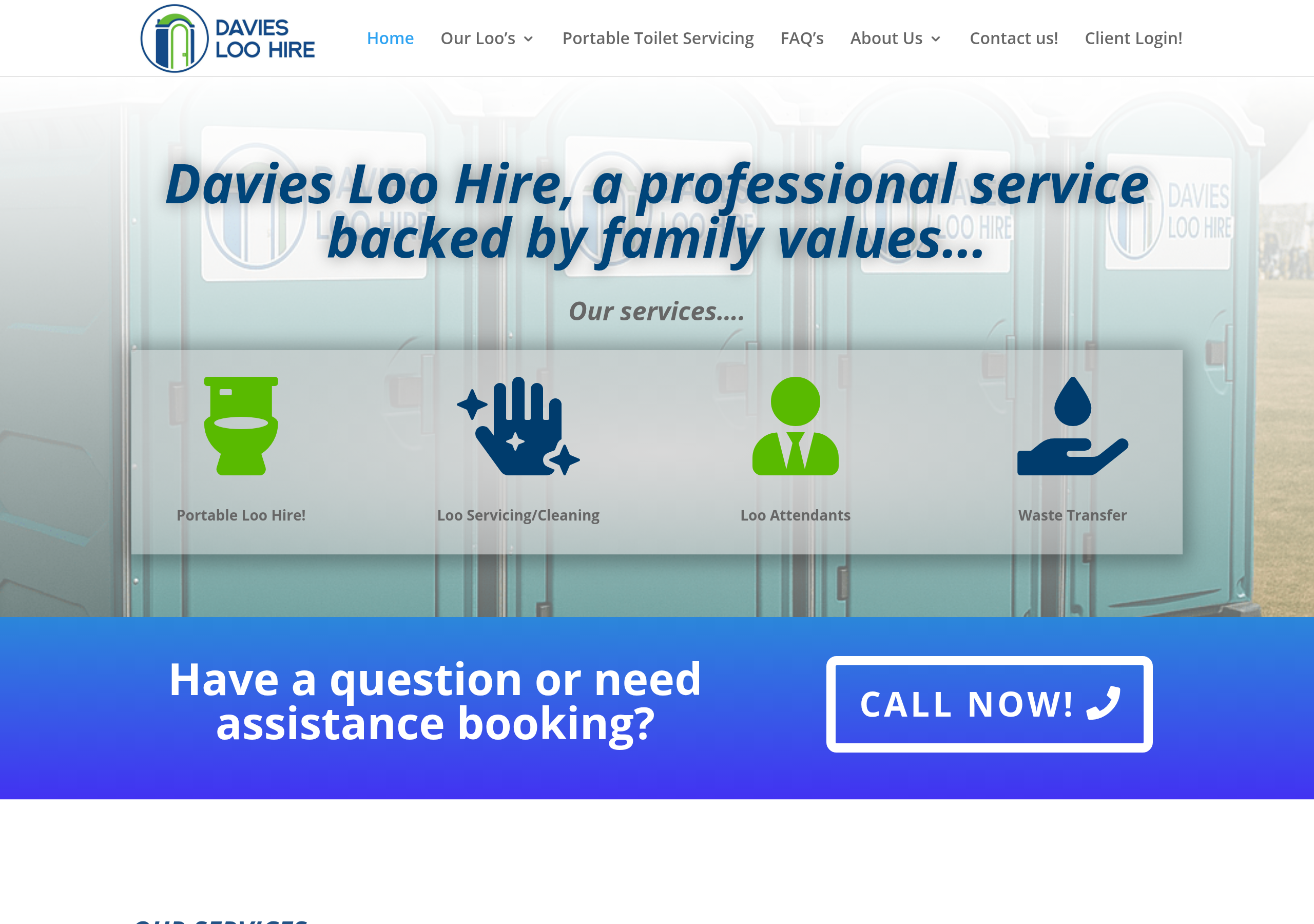 Davies Loo Hire Logo