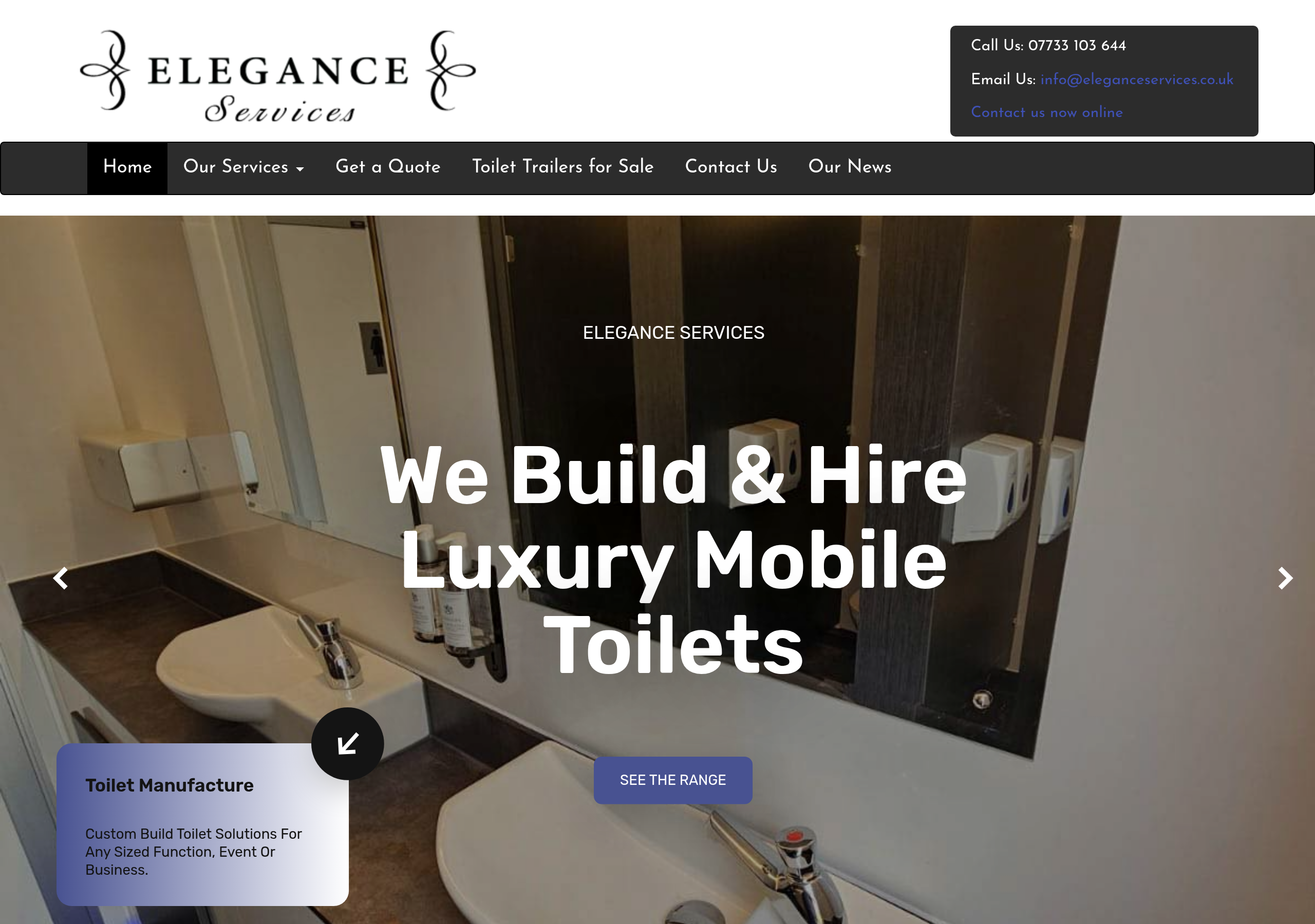 Elegance Toilet Hire and Sales Logo