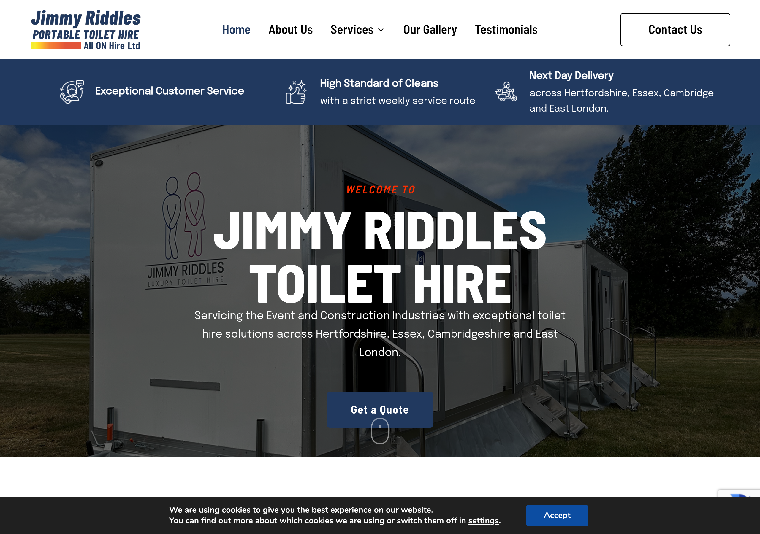 Jimmy Riddles Toilet Hire Logo