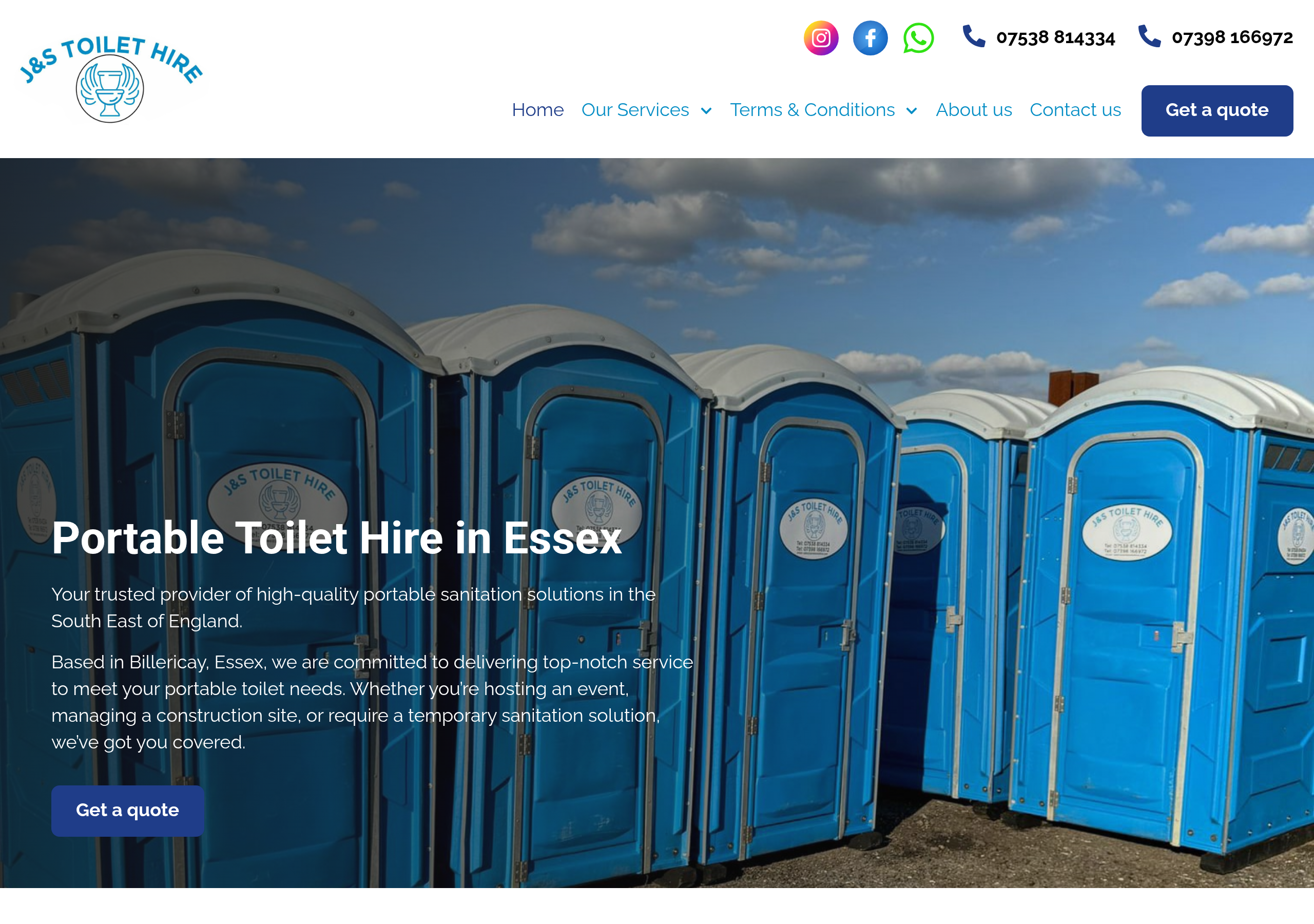 J&S Toilet Hire Logo