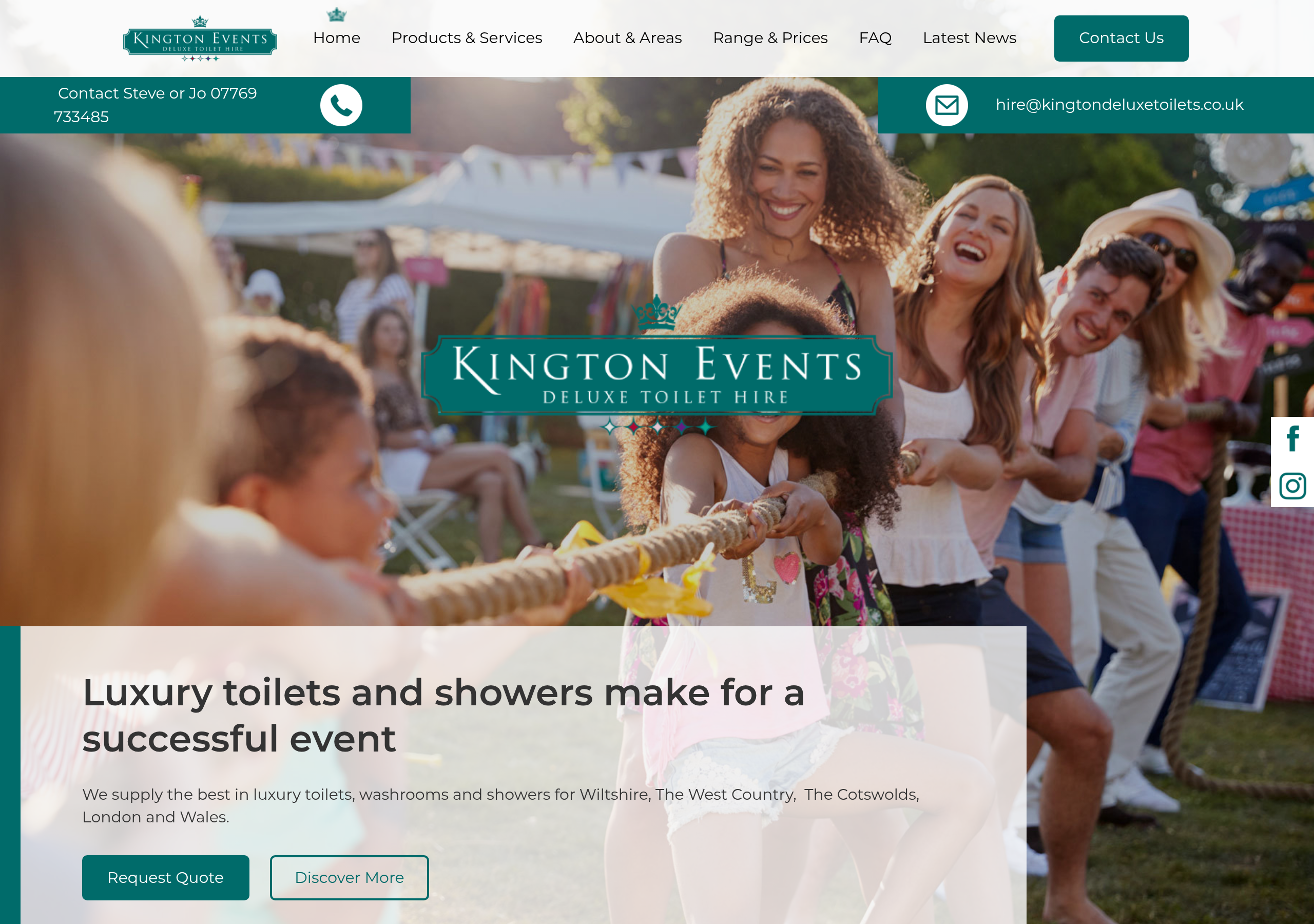 Kington Deluxe Toilets Logo