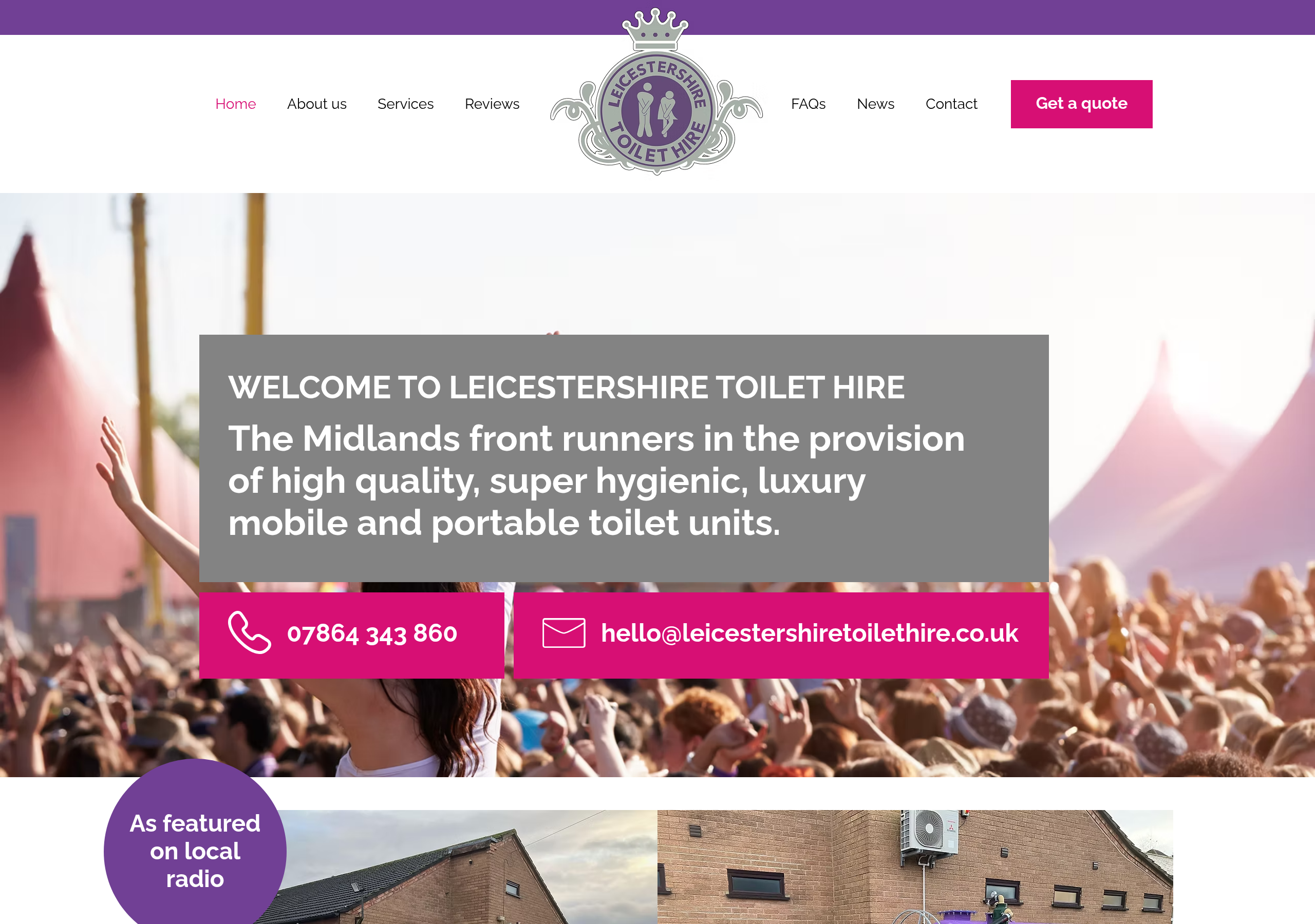 Leicestershire Toilet Hire Logo