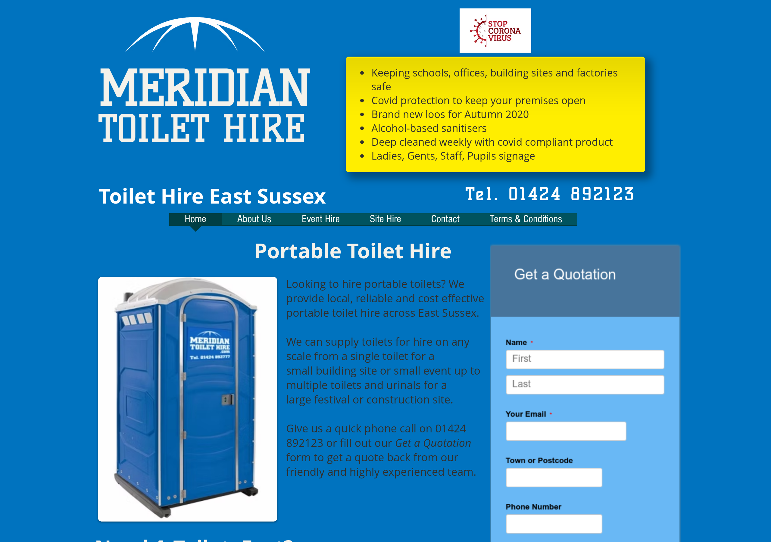 Meridian Toilet Hire Logo
