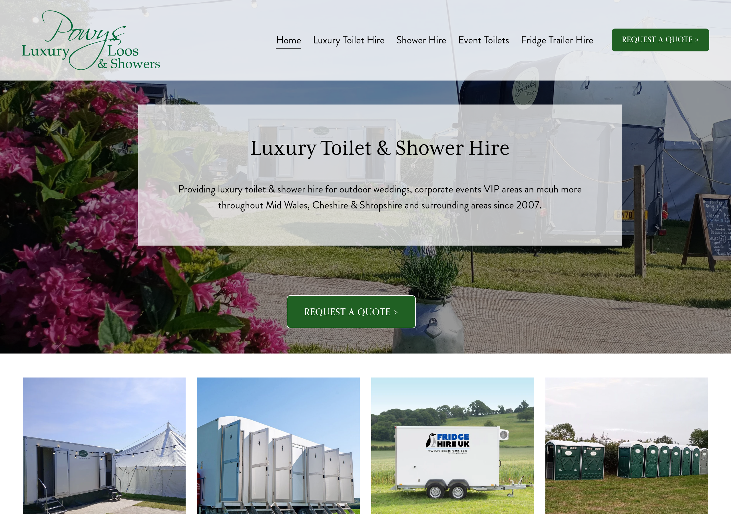 Powys Luxury Loos Logo
