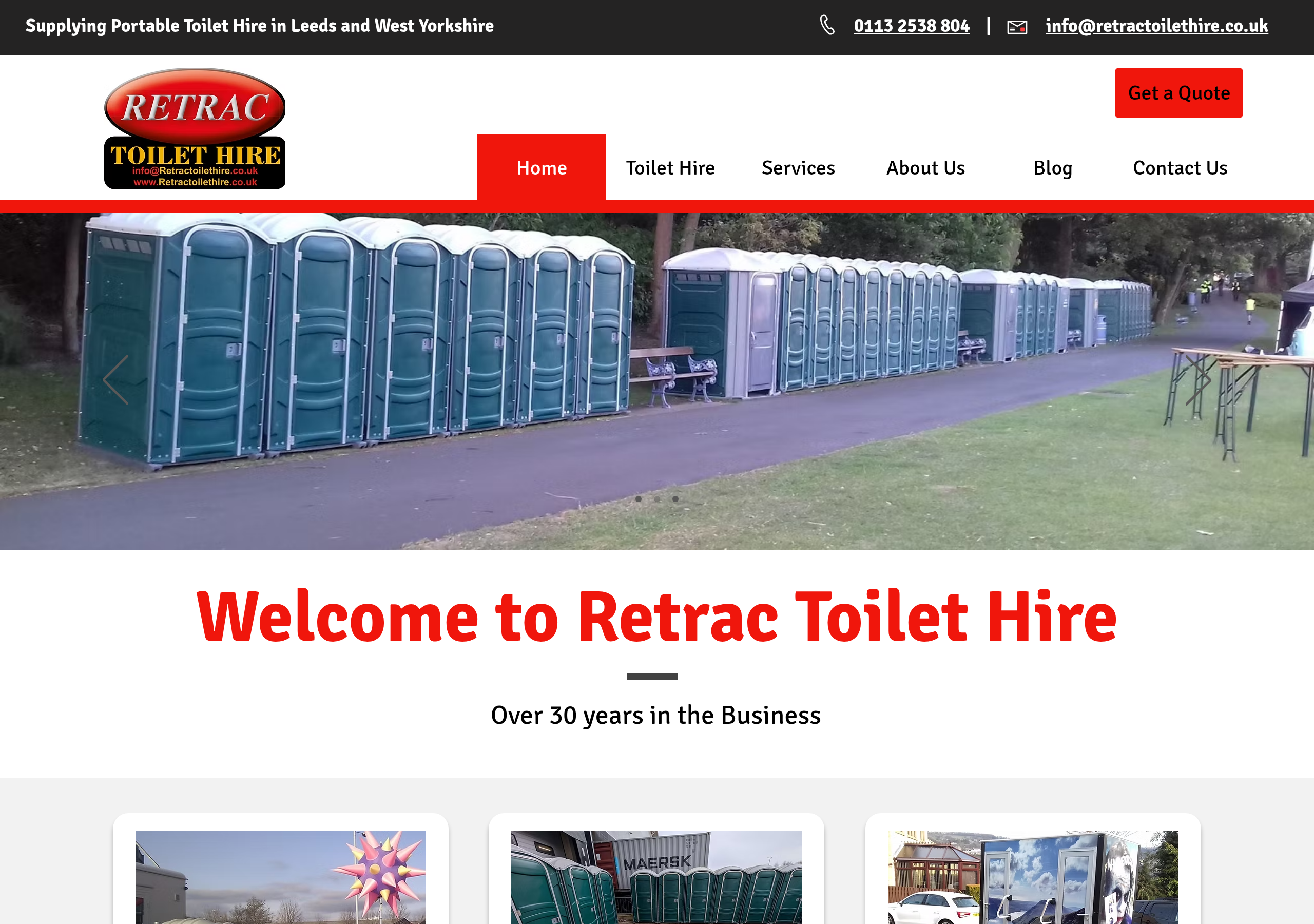 Retrac Toilet Hire Logo