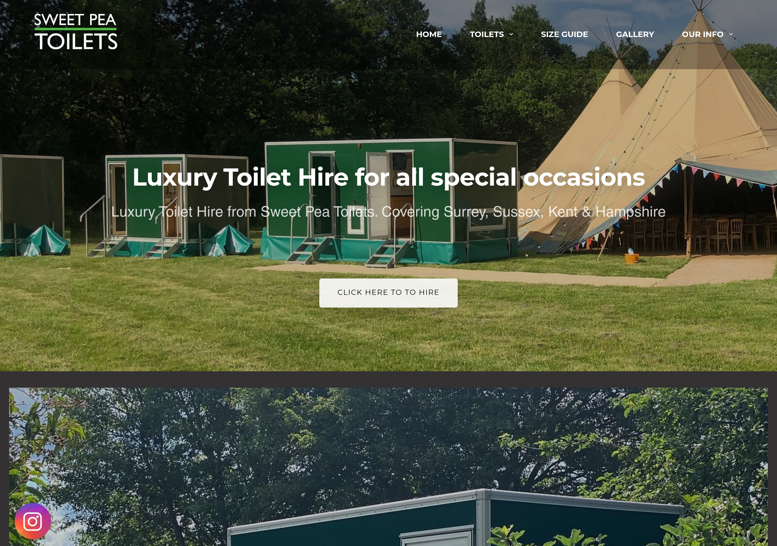 Sweet Pea Toilet Hire Logo