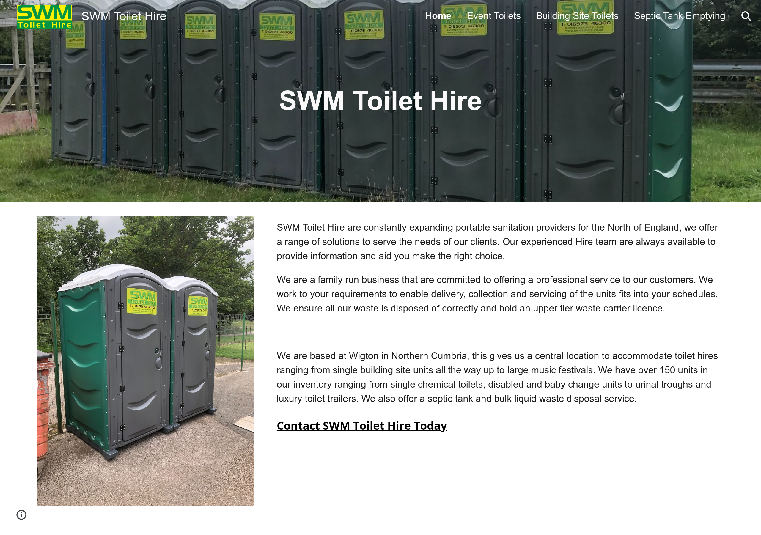 SWM Toilet Hire Logo