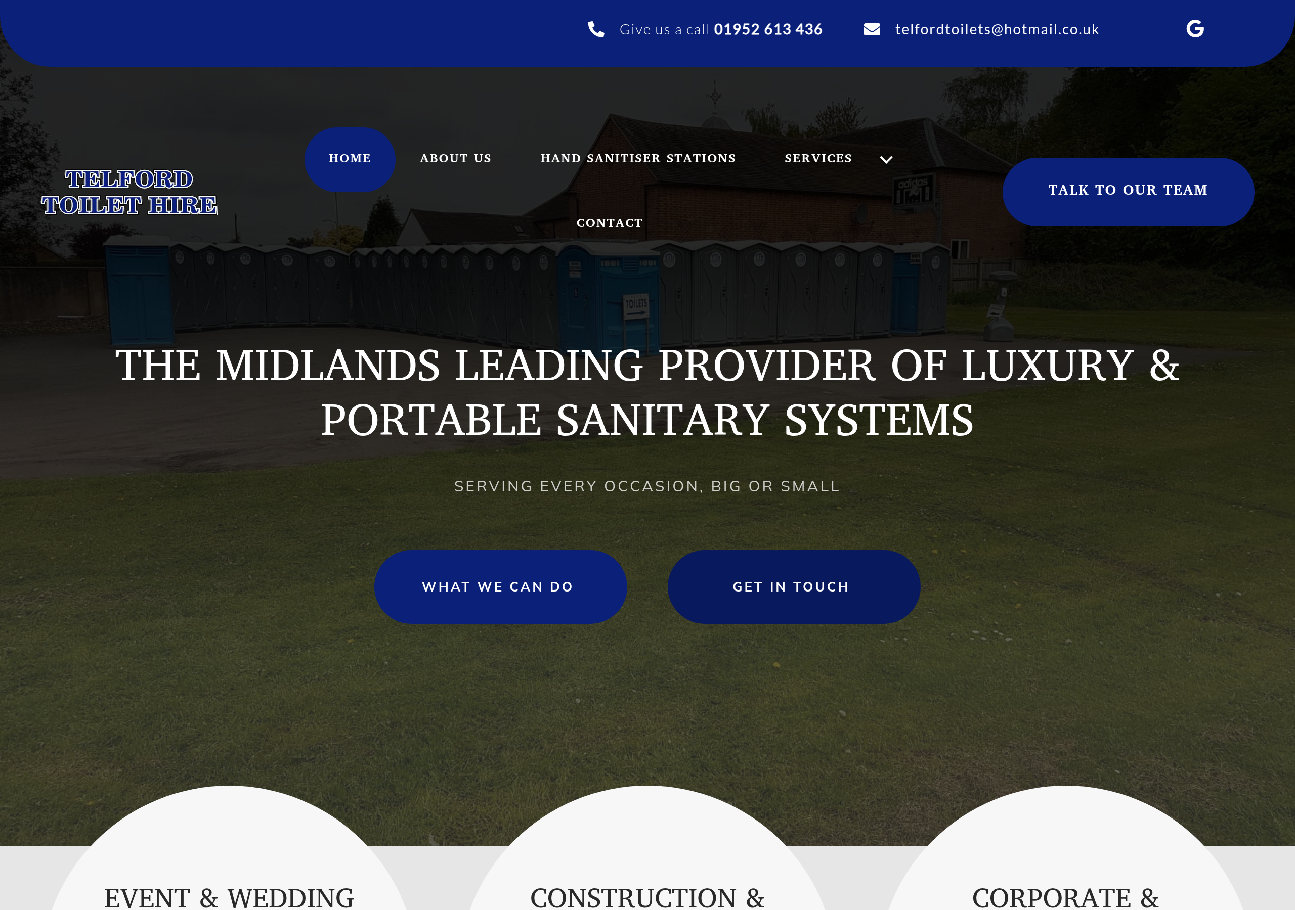Telford Toilet Hire Logo