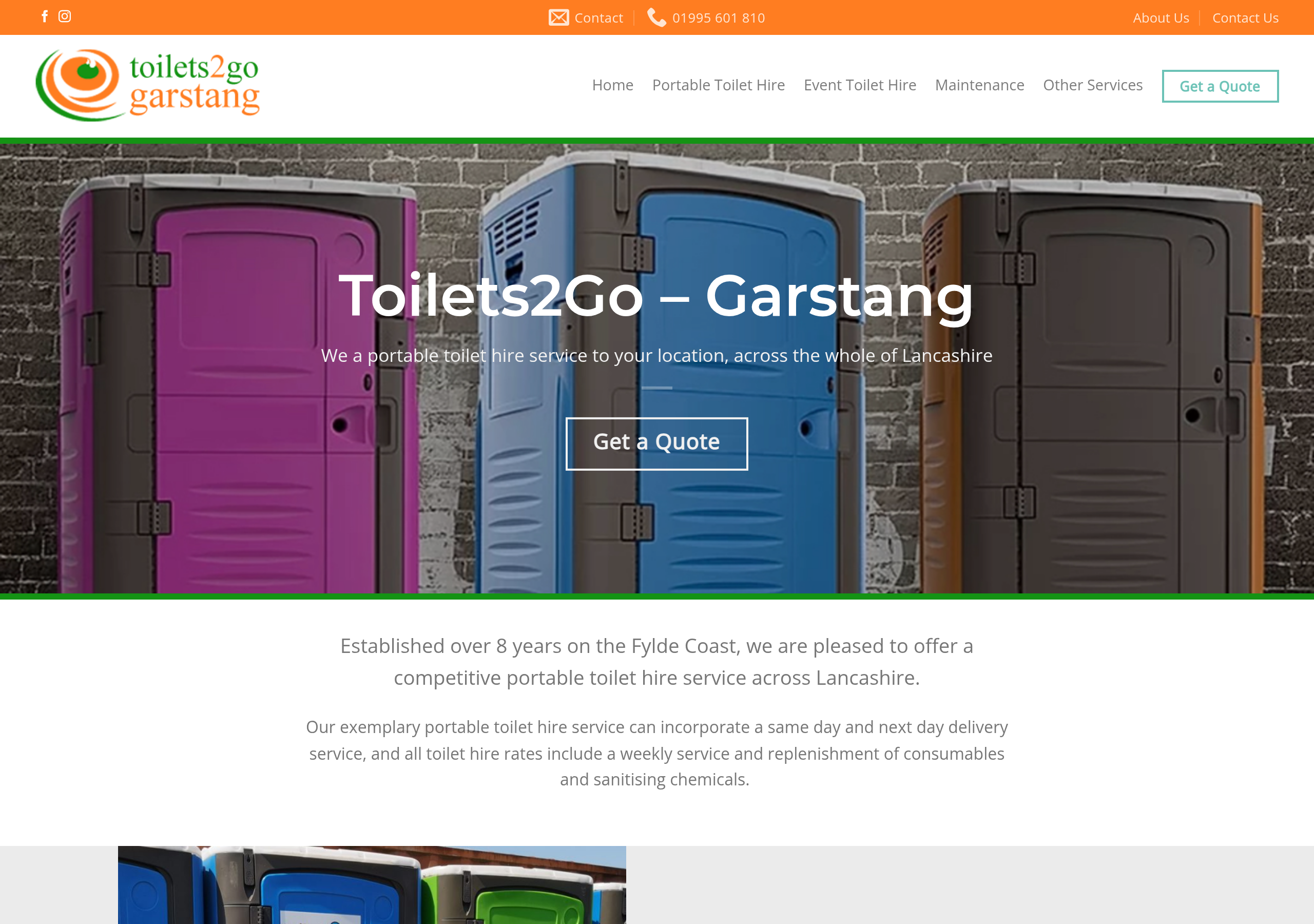 Toilets 2 Go Garstang Logo