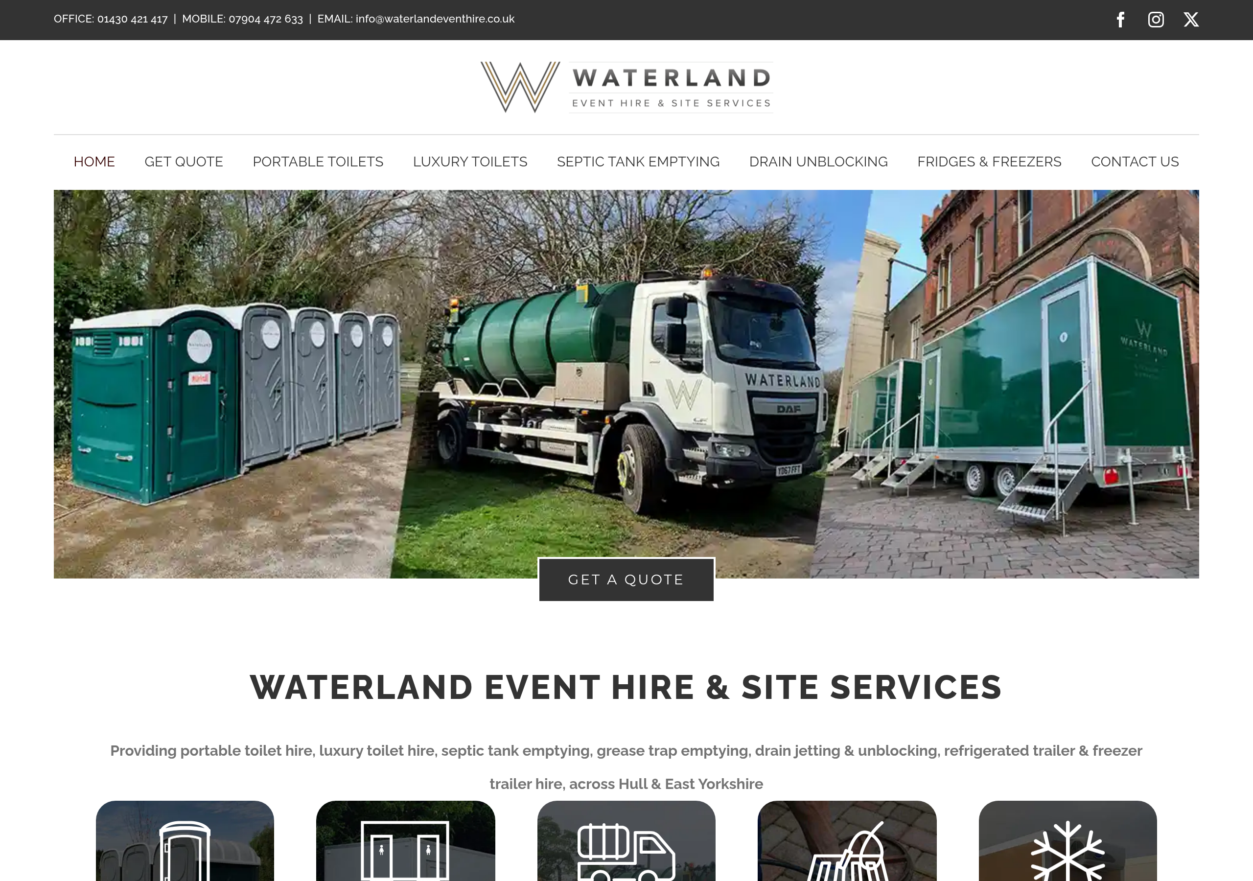 Waterland Event Hire & Site Services Logo